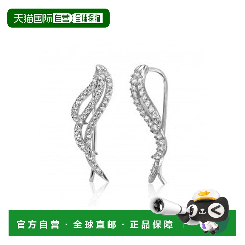 自营 Adornia  Crystal Wing Climber Earrings silver silver 美