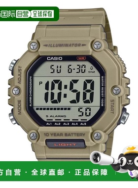 自营Casio Men’s Tan Digital Sport Watch with Grey Dial - AE