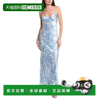 自营l'agenceL’AGENCE Serita V-Neck Bias Silk Maxi Dress - b