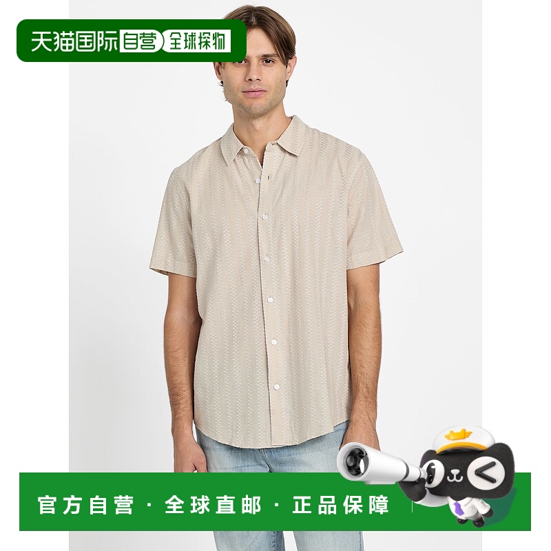 自营guessDrew Woven Shirt - over night oats 美国奥莱直发