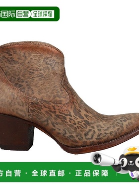 1h可退 【美国直邮】Corral Cheetah Metallic Suede 女士时装靴