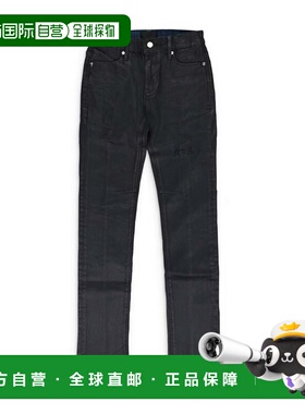 自营rtaBLUE WAXED SKINNY JEANS - blue 美国奥莱直发牛仔裤