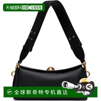 1h可退 香港直郵潮奢 Ami Paris 女士 黑色 Leather Carrousel 單