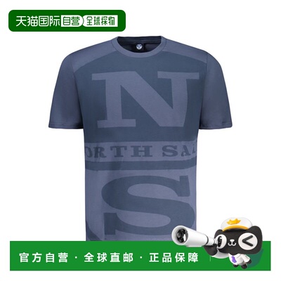 自营North Sails Cotton Men Men's T-Shirt - blue 美国奥莱直发