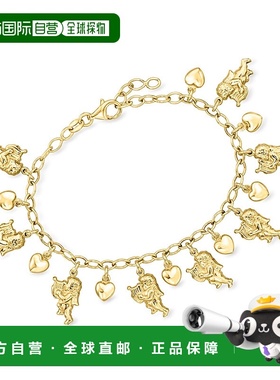 自营Ross-Simons Italian 18kt Gold Over Sterling Silver Cheru