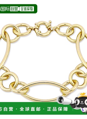 自营 Mimi & Max Link 镀黄色纯银手链 - 8 英寸 - 黄色 美国奥莱