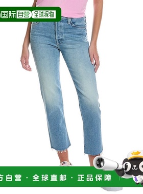 自营 MOTHER Denim The Tomcat Kitty Corner 磨边九分牛仔裤 -