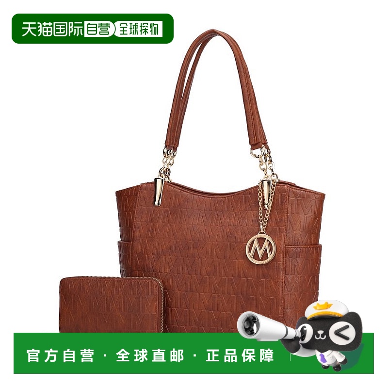 自营 mia k collectionAllison 纯素皮革 2 件式托特包和钱包手提