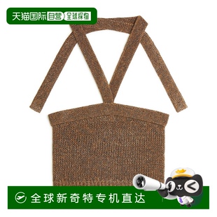 自营 美国奥莱直发 alanui遮阳海滩上衣 棕色