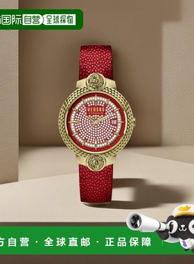 自营versus versaceMouffetard 水晶表带手表 - 红色/金色/红色