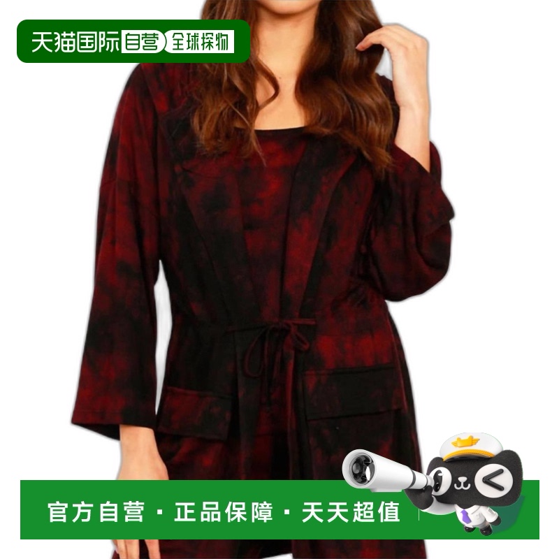 自营french kyss桑格利亚汽酒大理石水洗抽绳开衫 - 桑格利亚汽酒