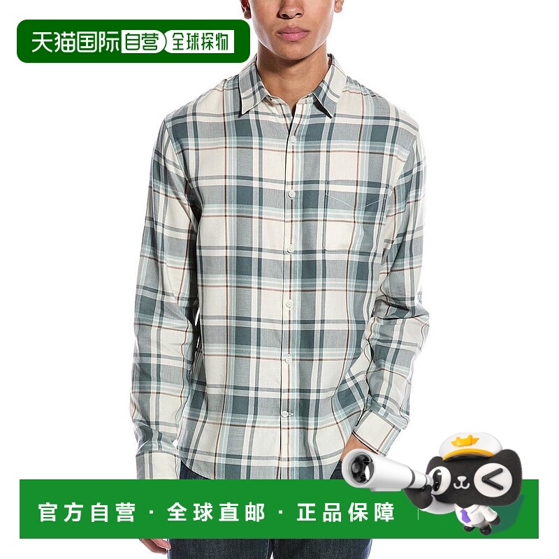 1h可退 【美国直邮】vince 男士 衬衫格子