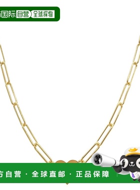 自营 Adornia 心形项链配回形针链 - 黄色蛇骨链 美国直发奥莱