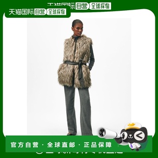 Brothers Belted Faux 1h可退 Vest Brooks Fur 女士 美国直邮