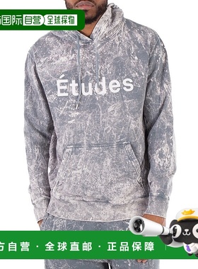 自营 Etudes Klein标志印花连帽衫-蓝色卫衣 美国直发奥莱