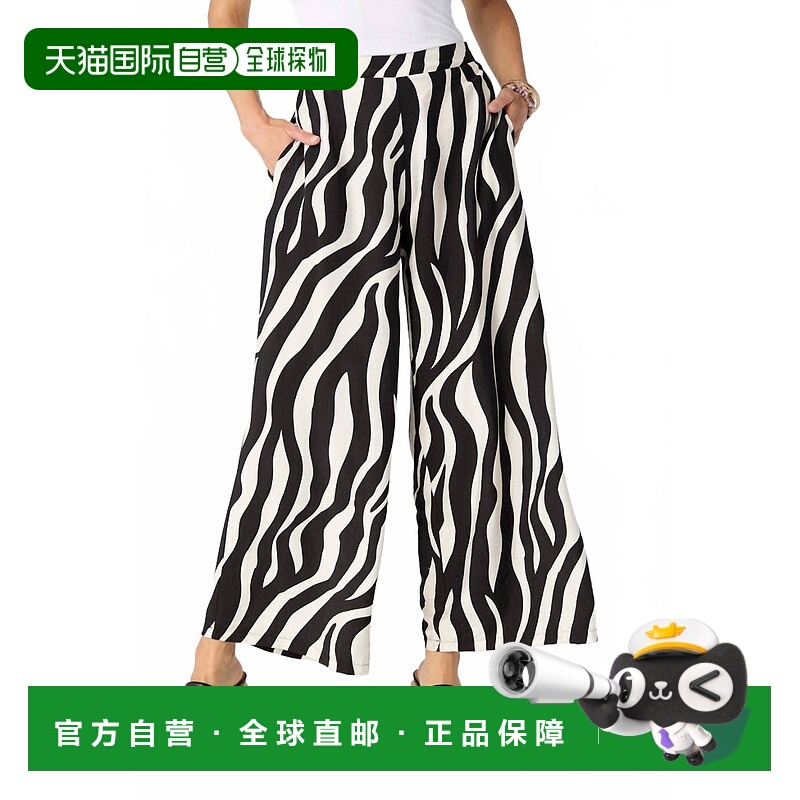 自营coco + carmenGracie Wide Leg Flowy Pant In Black/taupe -