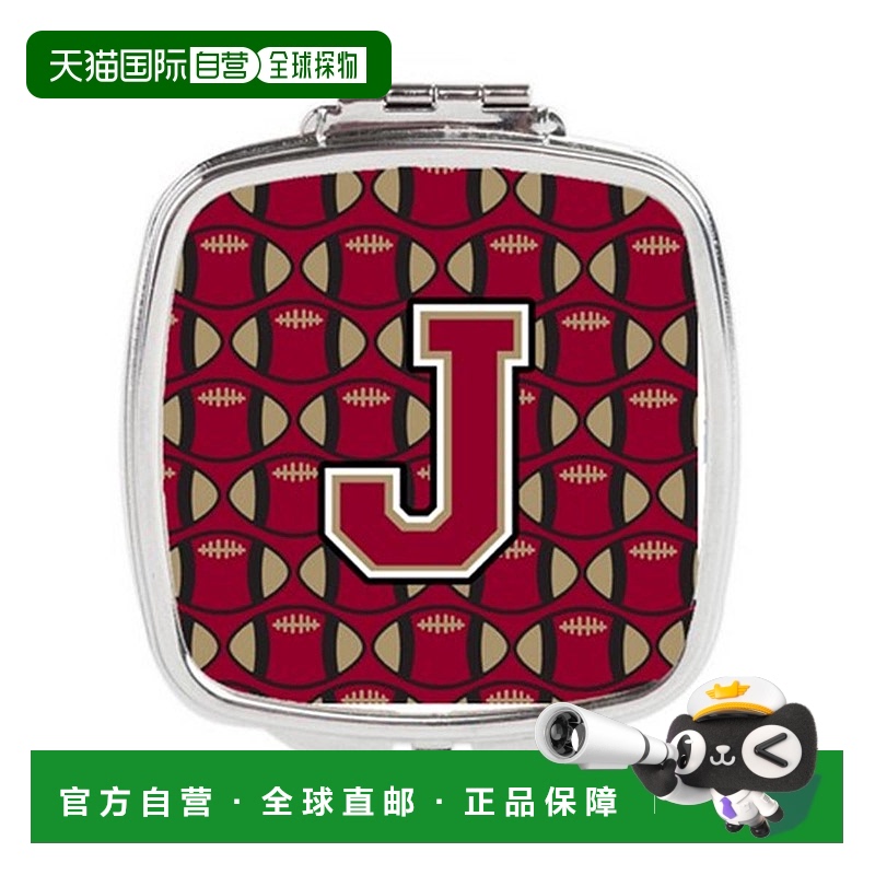 自营 Carolines Treasures CJ1078-JSCM 字母 J 足球石榴石正品