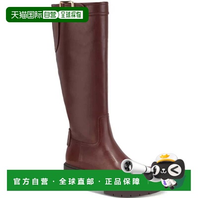 自营COACH Lilli CD153-200 Boots Women's Walnut Leather Round