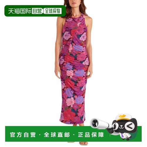 自营MINKPINK Lexie Mesh Midi Dress - PINK 连衣裙美国直发奥莱