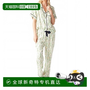 绿色套装 kime网球时间睡衣长裤 美国奥莱直发 katie 自营