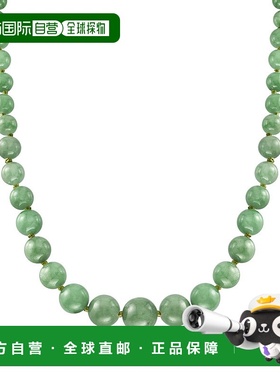 自营 Ross-Simons 6-13 毫米渐变绿色翡翠珠项链配 14 克拉黄金 2