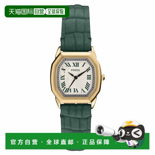 自营Fossil女式哈洛奶油表盘手表-奶油 美国奥莱直发化石