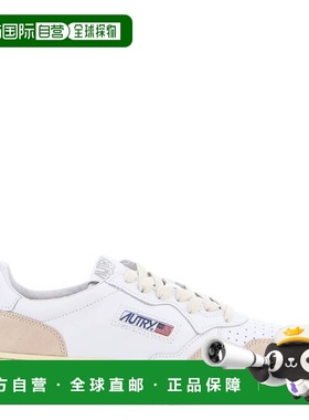 自营Autry Medalist Low Sneakers - leat suede white 美国奥莱