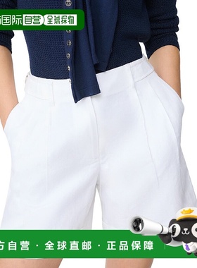 自营J.McLaughlin Ebba亚麻混纺短款白色 美国奥莱直发