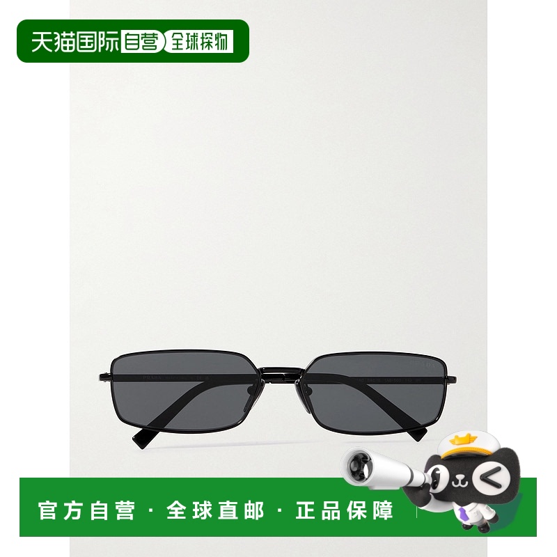 1h可退 香港直邮潮奢 Prada 普拉达 女士 矩形框金属太阳眼镜 0PR