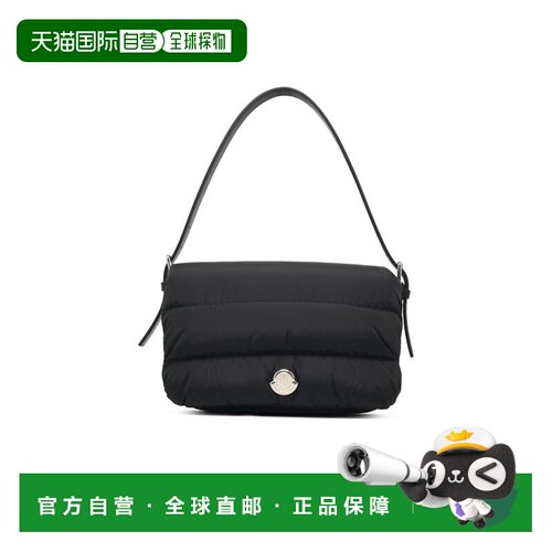 自营moncler黑色Caradoc Baguette绗缝尼龙单肩包-黑色 美国奥莱