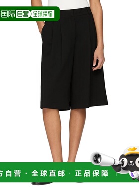 自营Lafayette 148 New York Sutton Pleated Wide Leg Short - b
