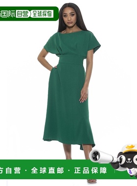 自营alexia admorLottie 早秋新款连衣裙 绿色 美国奥莱直发