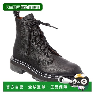 Schouler black Leather Boot 美国奥莱直 Combat 自营Proenza