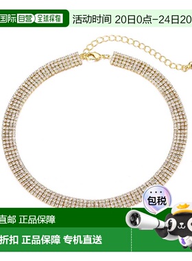 自营adornia14k镀金可调节水晶项链-金色 美国奥莱直发