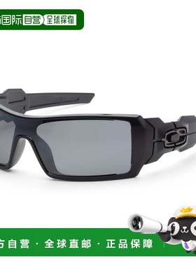 自营Oakley Men's 50 mm Black Sunglasses - polished black 美