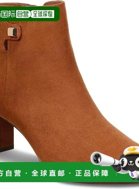 自营Alfani Paam Boots Women's Brown Suede Almond Toe Block H