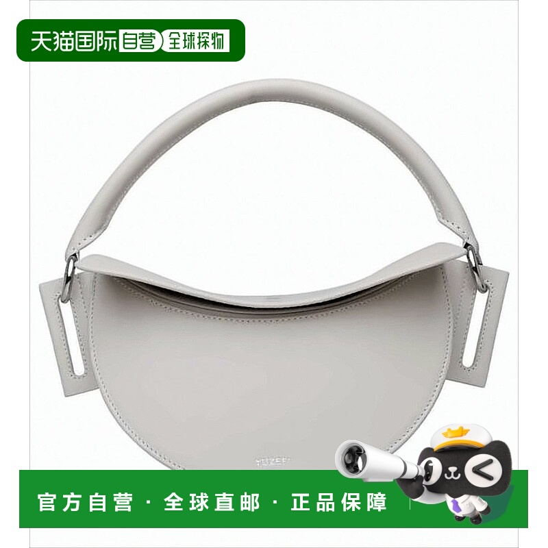 自营yuzefiHalf-Moon Shoulder Bag With Metal Ring Handles - w