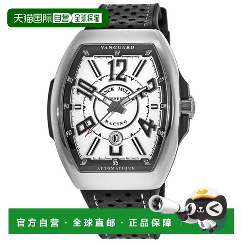 自营Franck Muller Vanguard Racing Automatic White Dial Leath