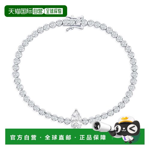 自营simonaSterling Silver, Marquise & Round CZ Tennis Bracel