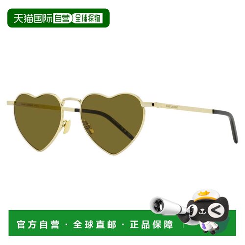 自营saint laurent圣罗兰男女通用金属LouLou太阳镜SL 301 015金/