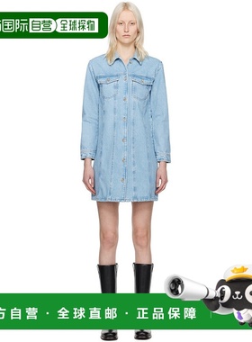 1h可退 香港直邮潮奢 A.P.C. 女士 蓝色 Alpine 连衣裙 COGWEF350