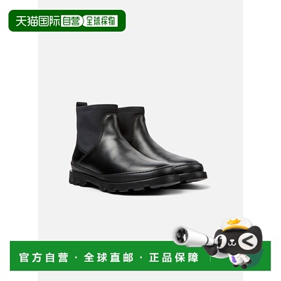 自营 女式Camper Brutus脚踝靴-黑色 美国奥莱直发女靴切尔西靴