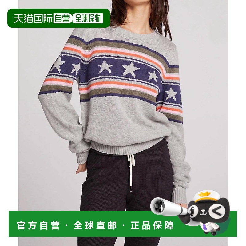自营 chaser星条旗大码毛衣，麻灰色-麻灰色 美国奥莱直发