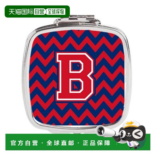 自营Carolines Treasures CJ1054-BSCM 字母 B 雪佛龙耶鲁蓝正品