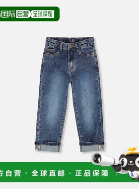 自营deux par deuxStretch Jeans Dark Blue with Rolled Cuffs -