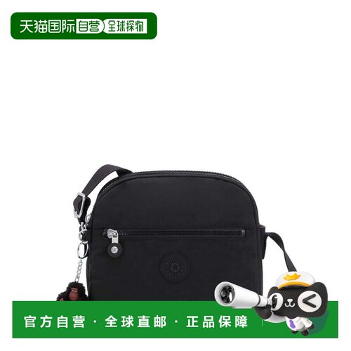 自营Kipling Keefe斜挎包黑色-黑色色调 美国奥莱直发
