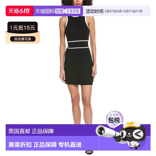 自营Toccin Meredith Racer Back Short Dress - black 美国奥莱