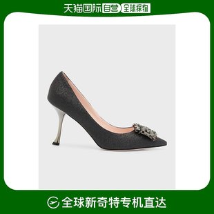 珍珠水晶懒人鞋 美国直邮Roger Vivier 女士尖头高跟鞋