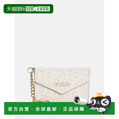 自营guessEldoria Logo Envelope Keychain - white 美国奥莱直发