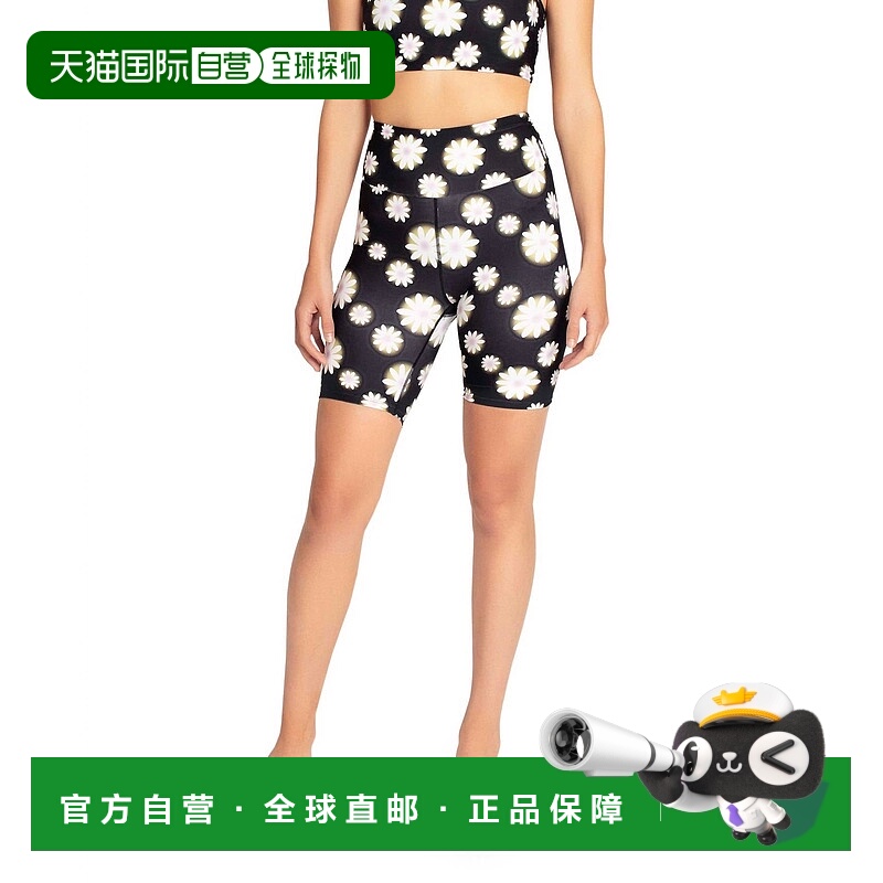自营 nicole miller朦胧雏菊高腰机车短裤 - 朦胧雏菊 美国奥莱直